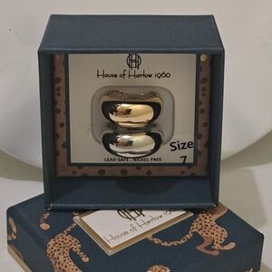 House of Harlow 1960 Dome Chunky Ring Set